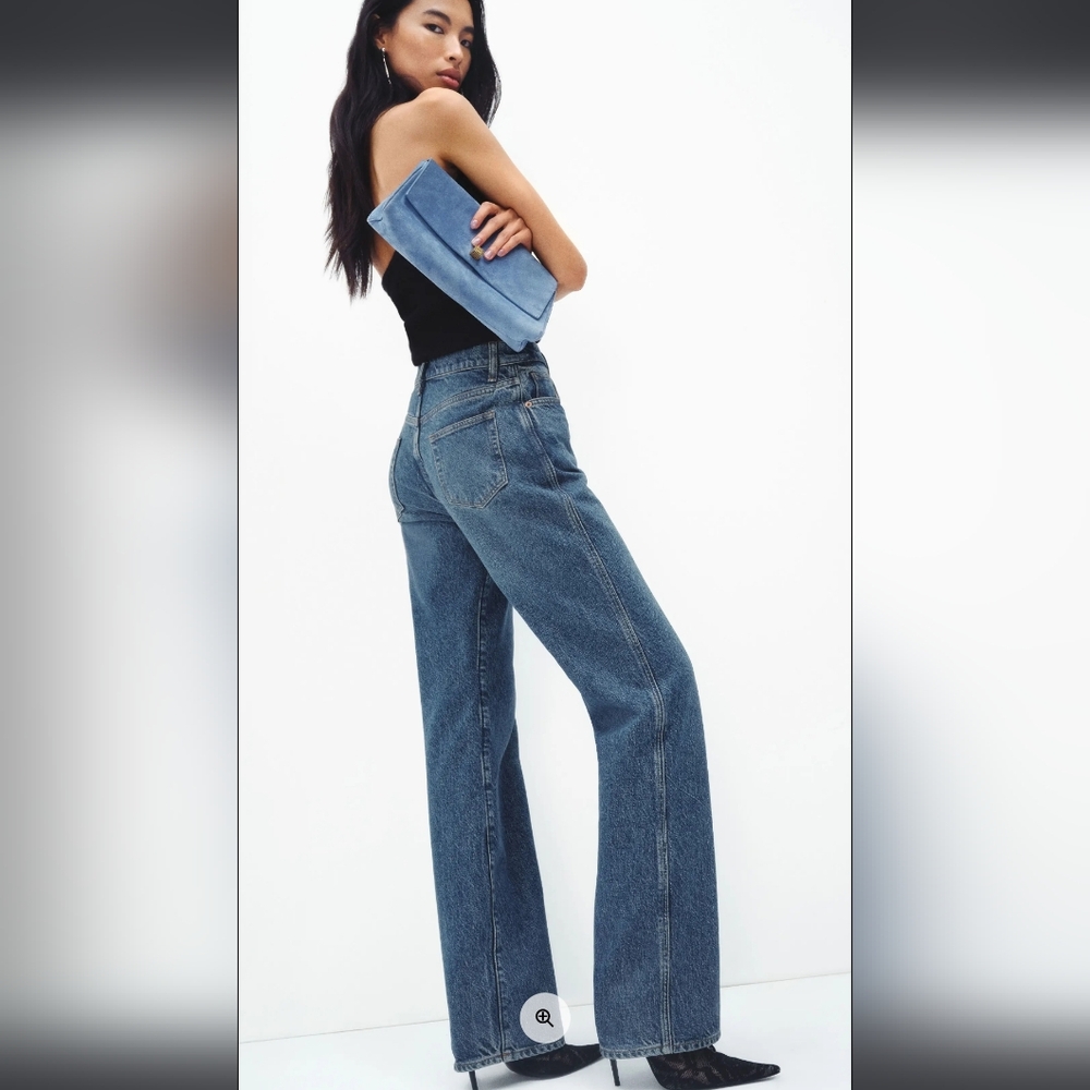 Reformation Val 90s Mid Rise Straight Jeans Size 27 - Picture 2 of 2